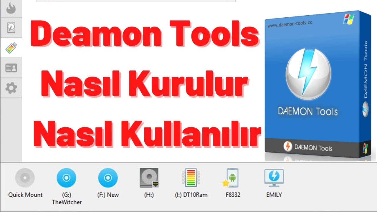 Deamon Tools Nasıl yüklenir. Nasıl Kullanır. How To install Deamon Tools