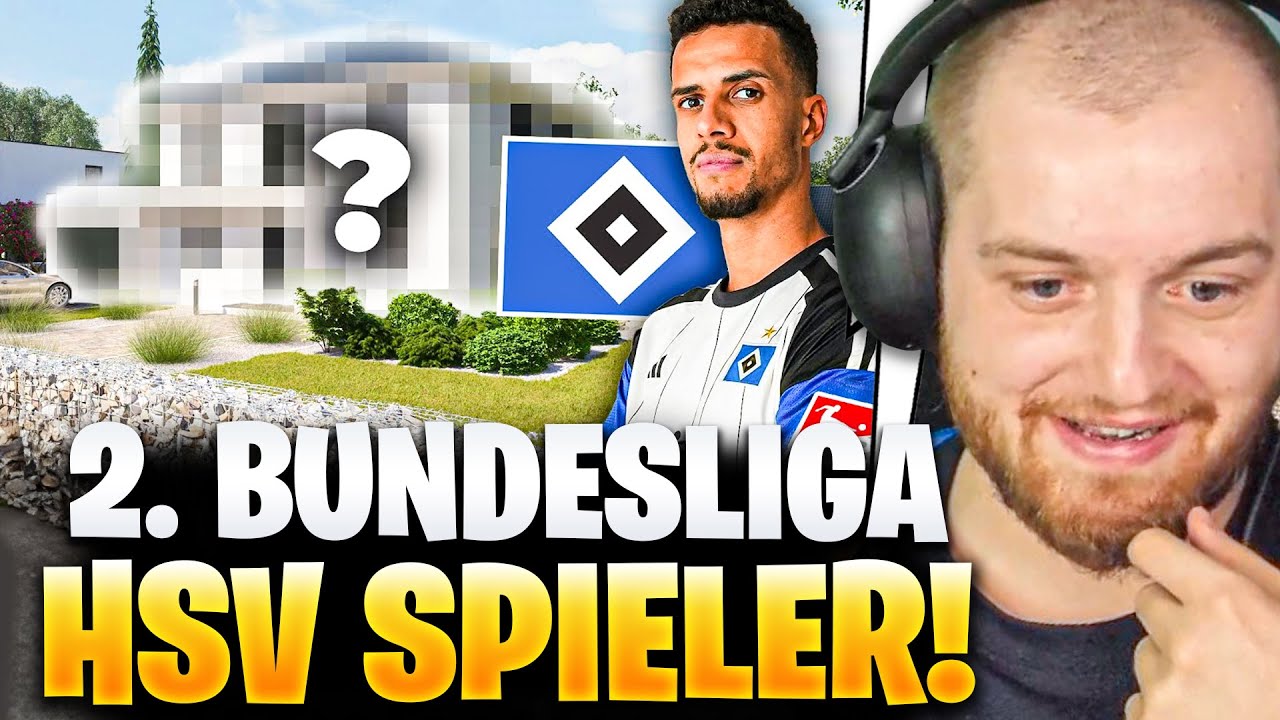 😍😳SO LEBT mein FU&szlig;BALL STAR! - Glatzel vom HSV ROOMTOUR REAKTION | Trymacs Stream Highlights