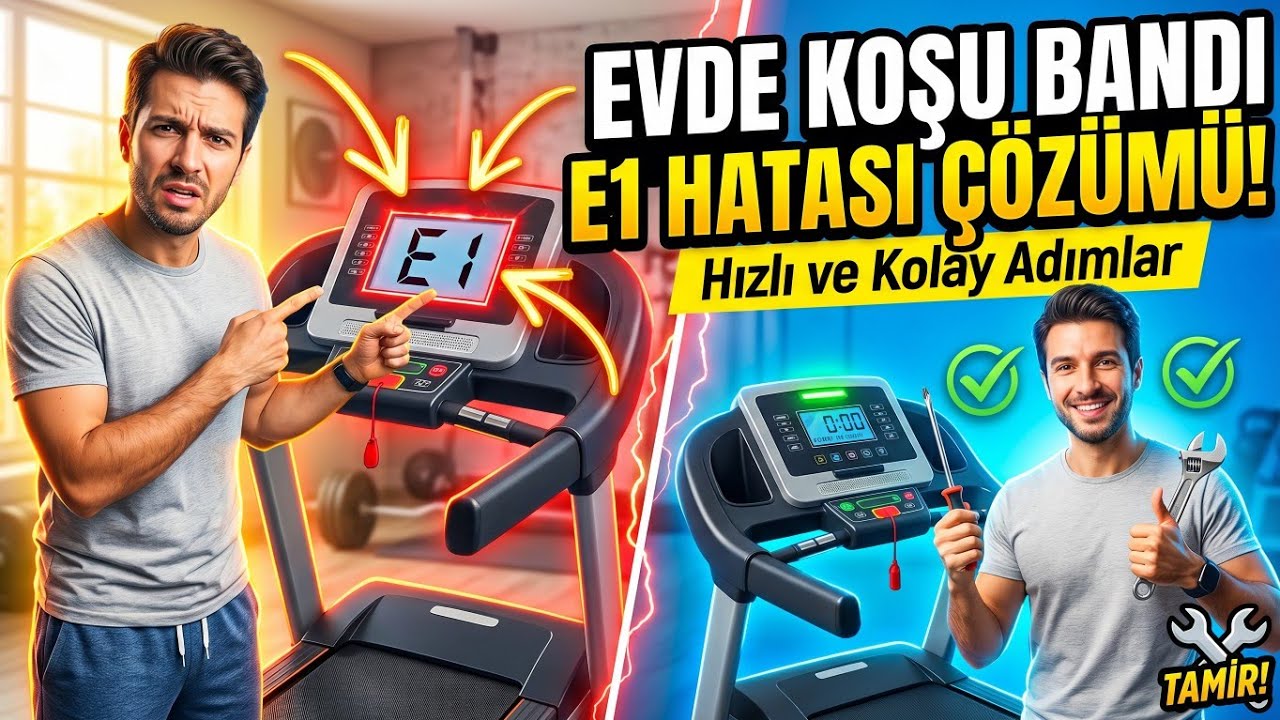 Koşu bandı E1 hatası ÇÖZÜMÜ ! #koşu bandı