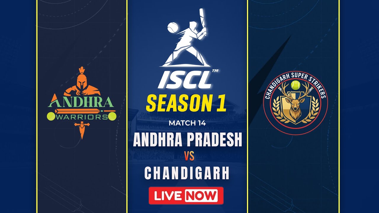 ISCL SEASON - 1 | ANDHRA WARRIORS vs CHANDIGARH SUPER STRIKERS | MATCH - 14 | DAY - 5