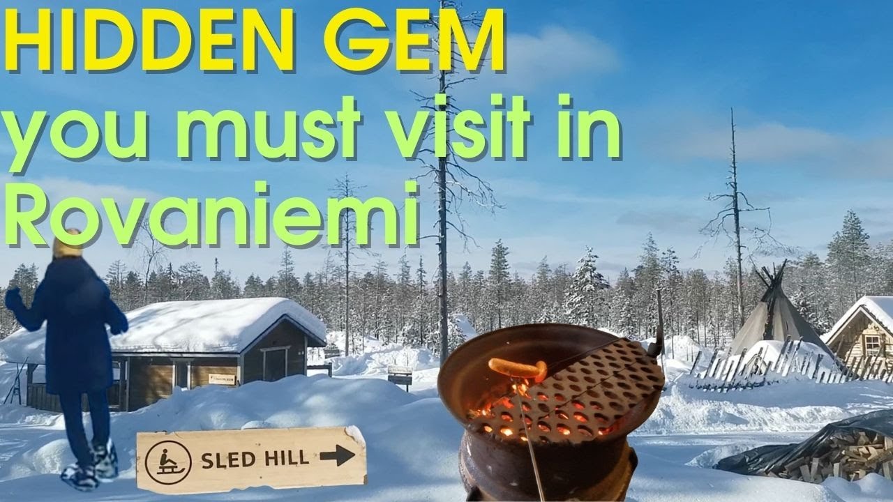 HIDDEN GEM in Rovaniemi 💎 Skating, Snowshoeing, Sledding, Sausage @ Kotatieva Winter Leisure Park 🇫🇮
