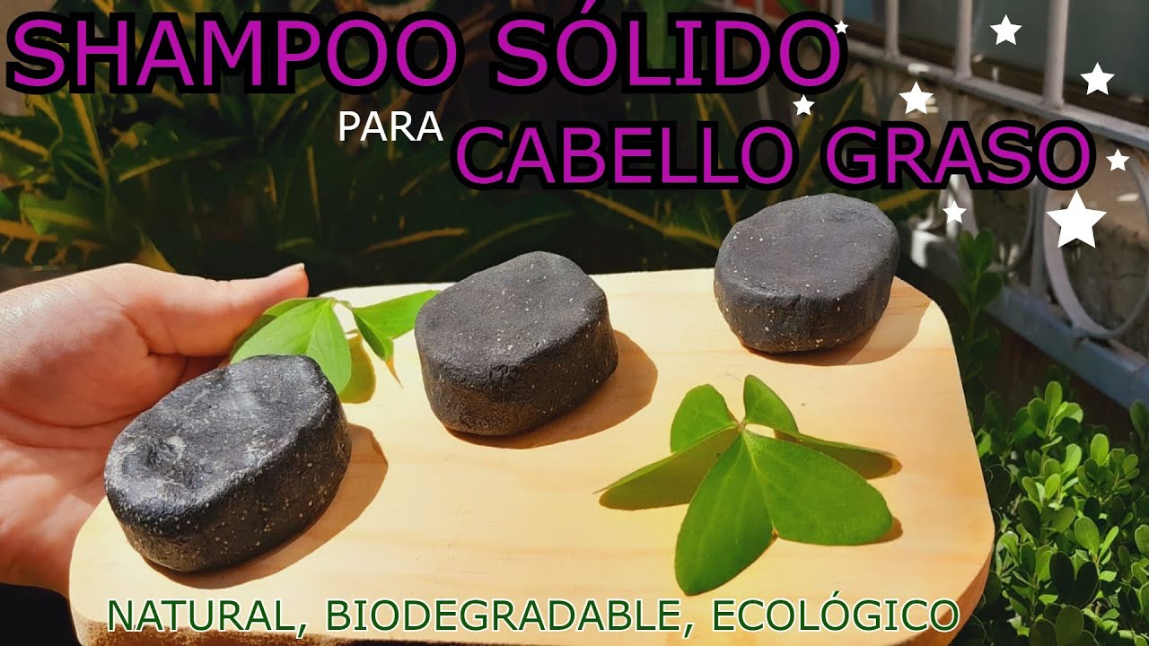 SHAMPOO SÓLIDO PARA CABELLO GRASO! Natural, biodegradable, ecológico. #diy #dryshampoo #vegan
