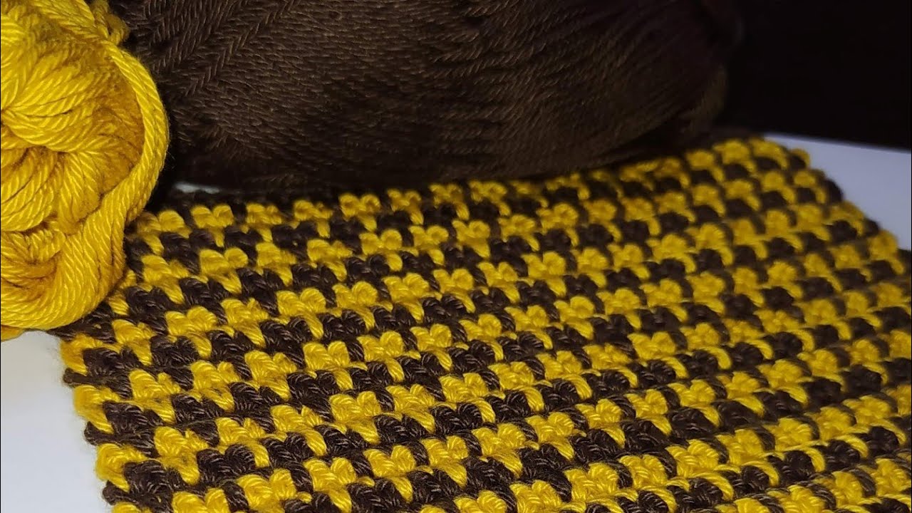 CROCHET. Fantàstic PATA DE GALLO/PIED DE POULE / HOUNDSTOOTH