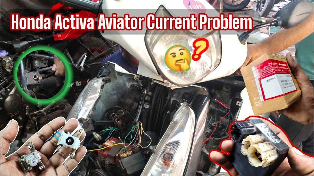 Honda Aviator current problem / honda Activa current problem spark problem @BikeMechanicFiroj