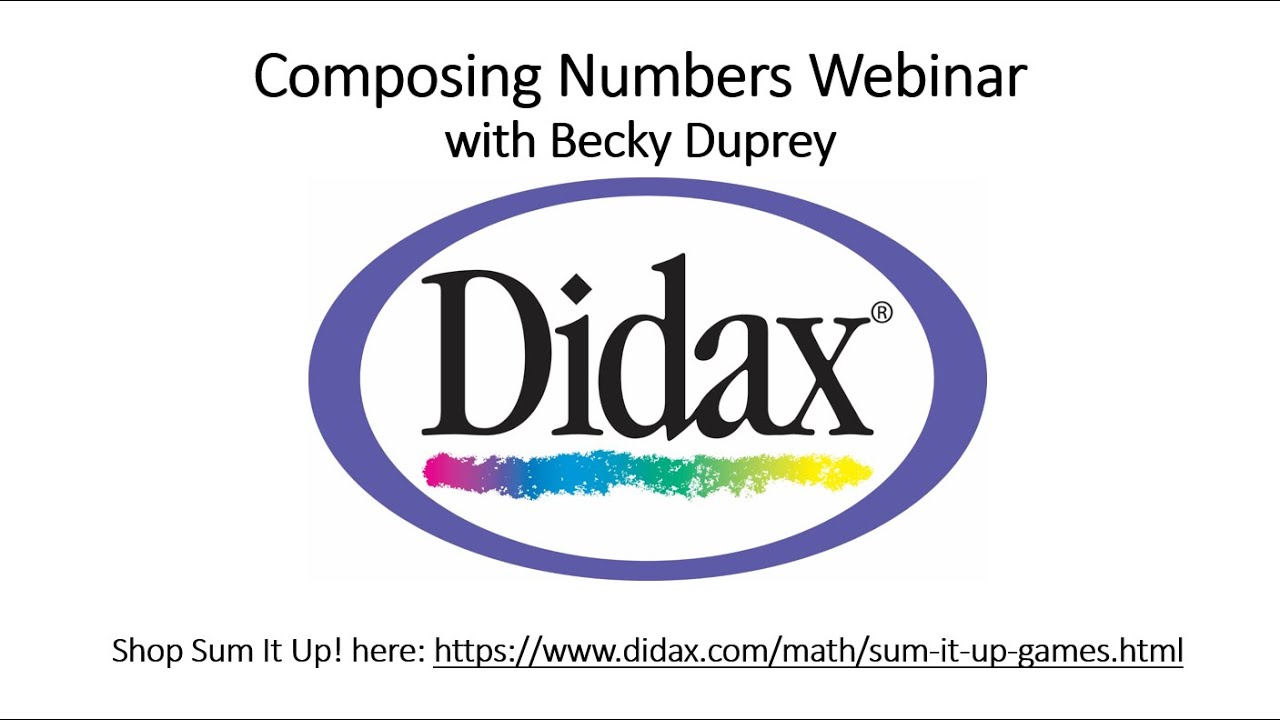Composing Numbers Webinar with Becky Duprey