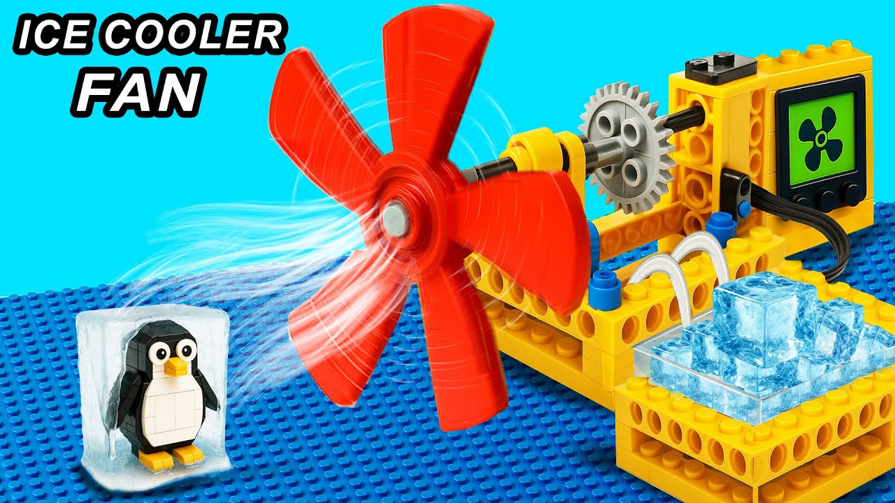 Super Powerful LEGO Fan Blows Ice-Cold Air - Freezes Everything in Seconds!
