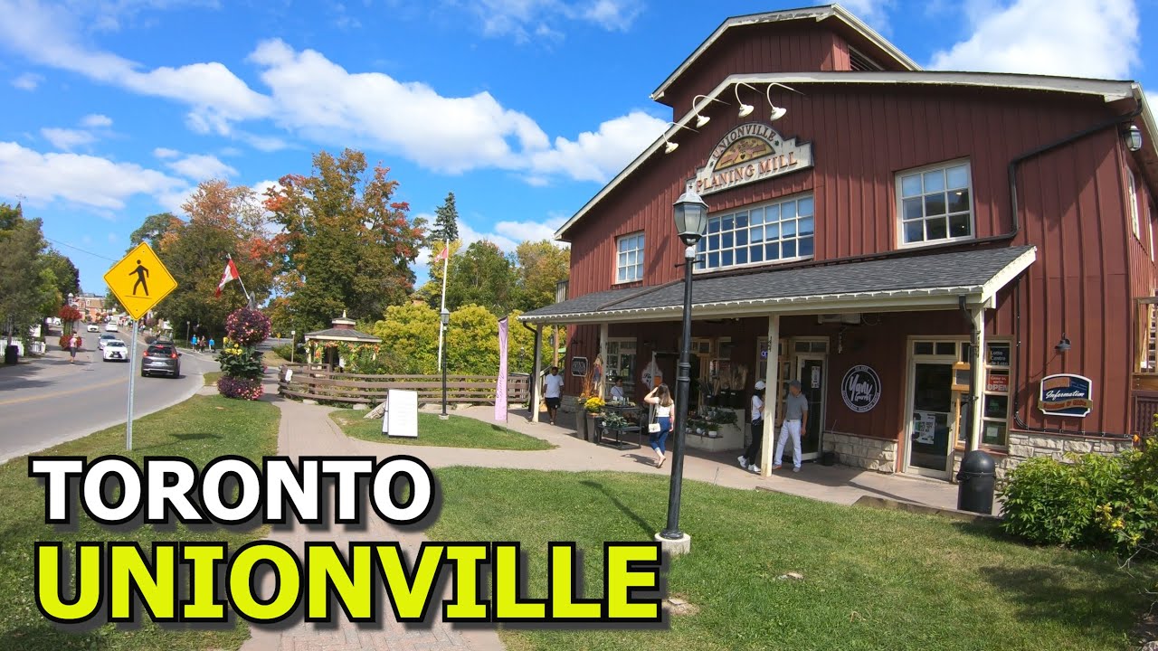[4K] 🇨🇦 Unionville Main Street Walking Tour in Markham | Toronto Ontario Canada
