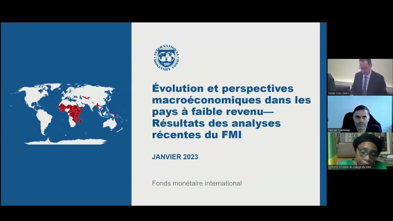 Conférence FMI - Ferdi - Banque de France : Les déﬁs macroéconomiques des pays à faible revenu