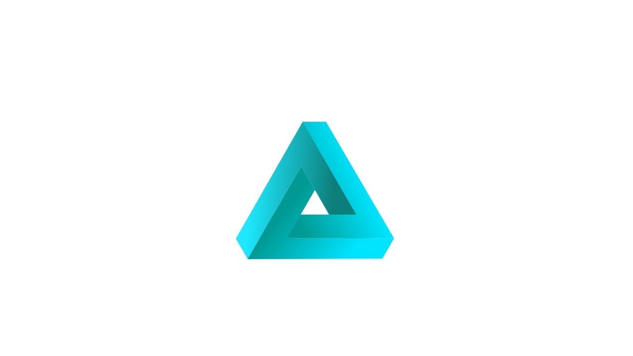 Tutorial infinite design. cara membuat logo simple. logo segitiga 3D. vector android infinite design