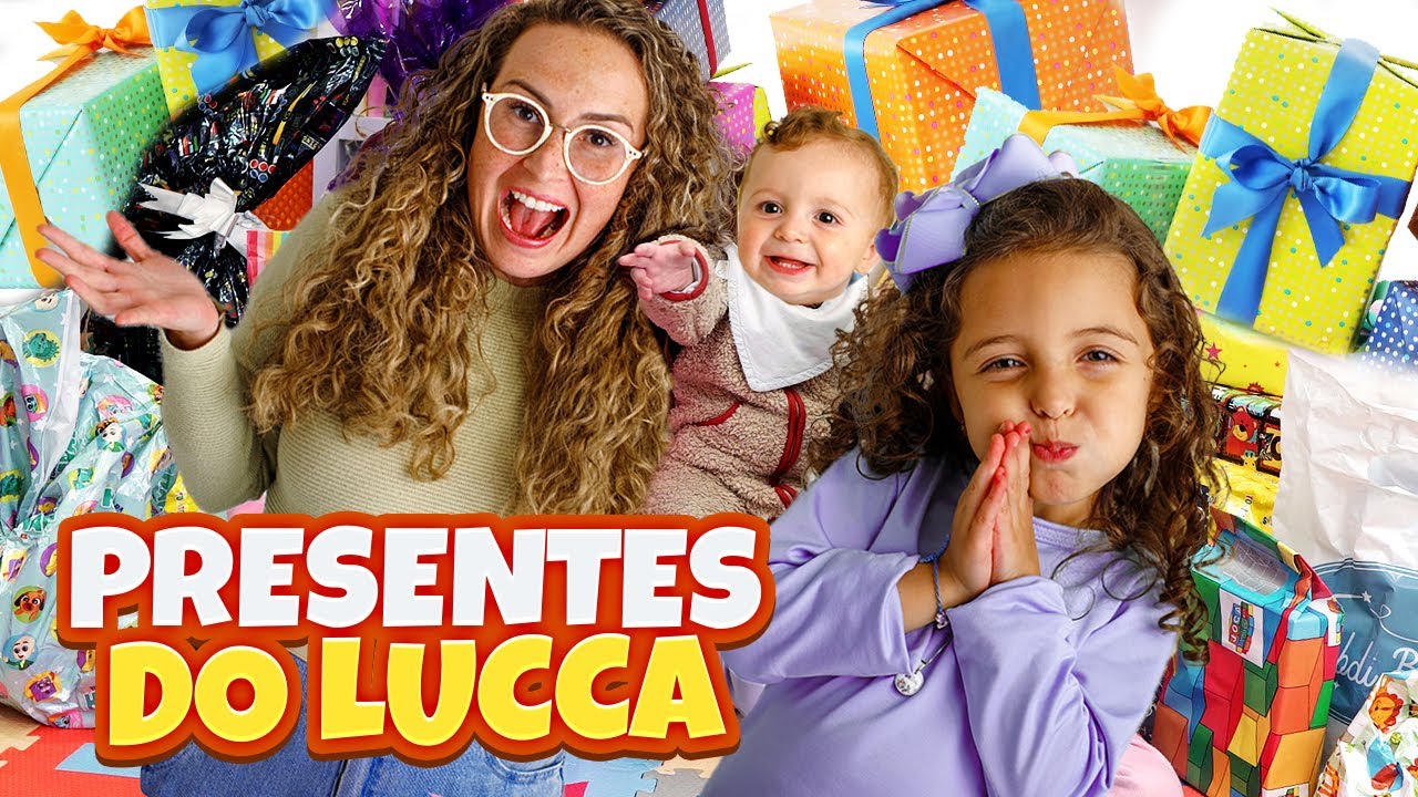 ABRINDO OS PRESENTES DO ANIVERSÁRIO DO LUCCA - FAMÍLIA BELLA E LUCCA SHOW