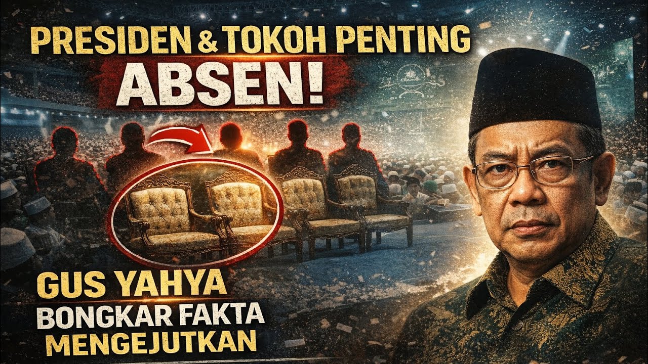 PRESIDEN & TOKOH PENTING ABSEN! Gus Yahya Bongkar Fakta Mengejutkan di Balik Harlah 100 Tahun NU!