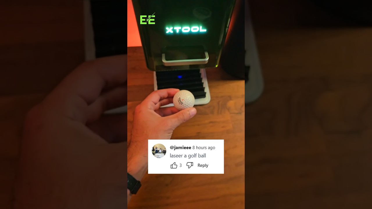 Day 2: Laser Engraving Everything - golf ball #laser #laserengraving #xtoolf1 #engraving #diy #golf
