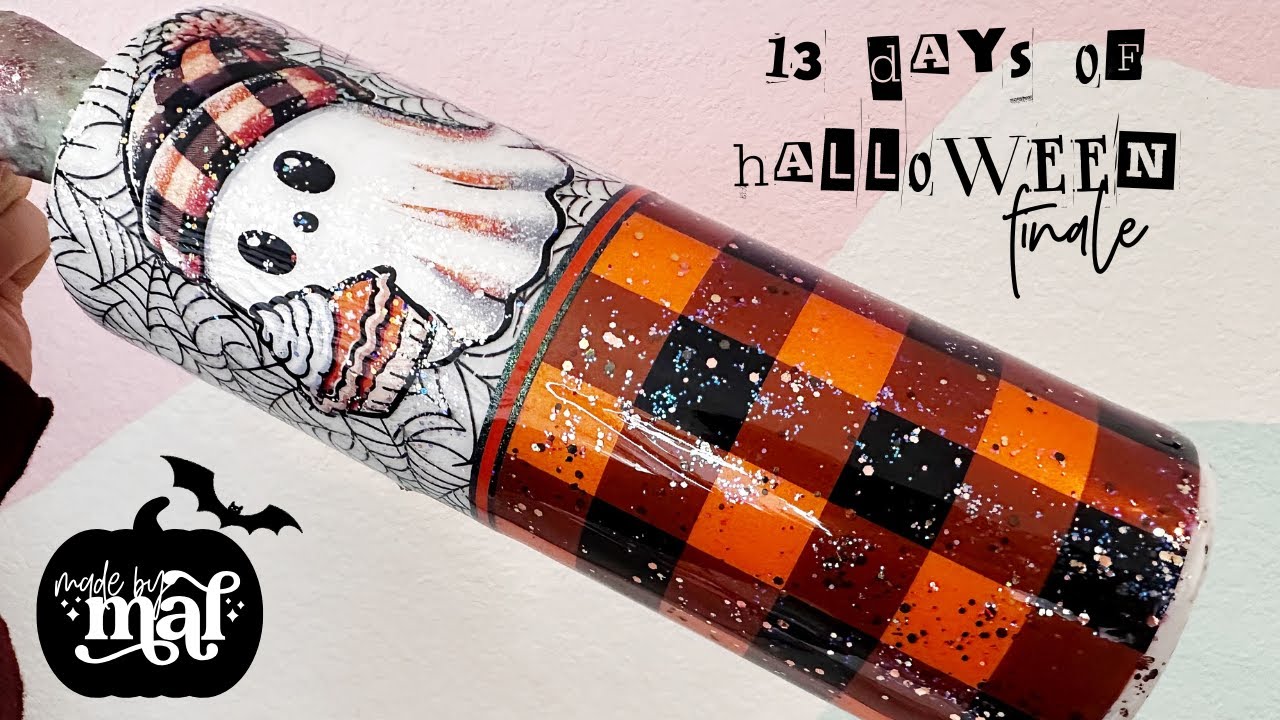 Halloween Split Foil & Vinyl Tumbler Tutorial