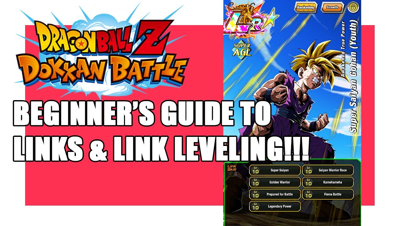 DBZ DOKKAN BATTLE BEGINNER'S GUIDE TO LINKS AND LINK LEVELING! LINKS ARE VERY IMPORTANT!