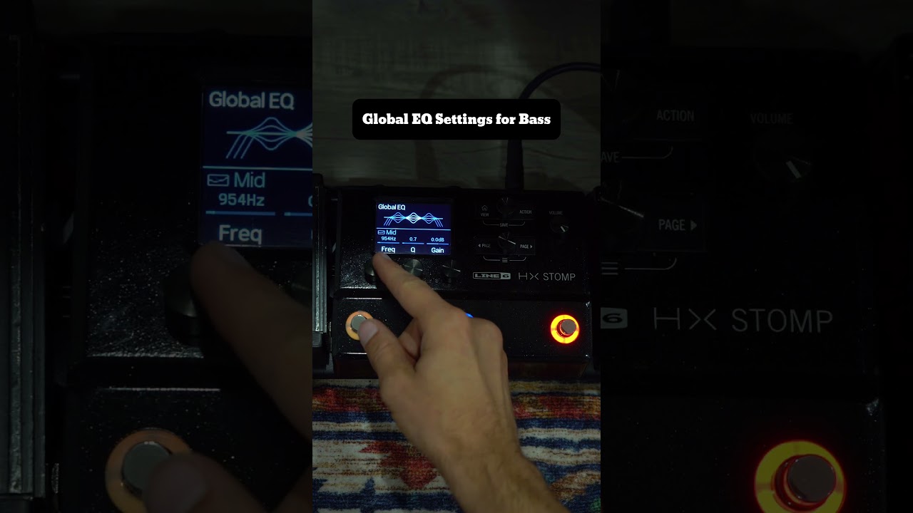 Global EQ Settings on HX Stomp for BASS