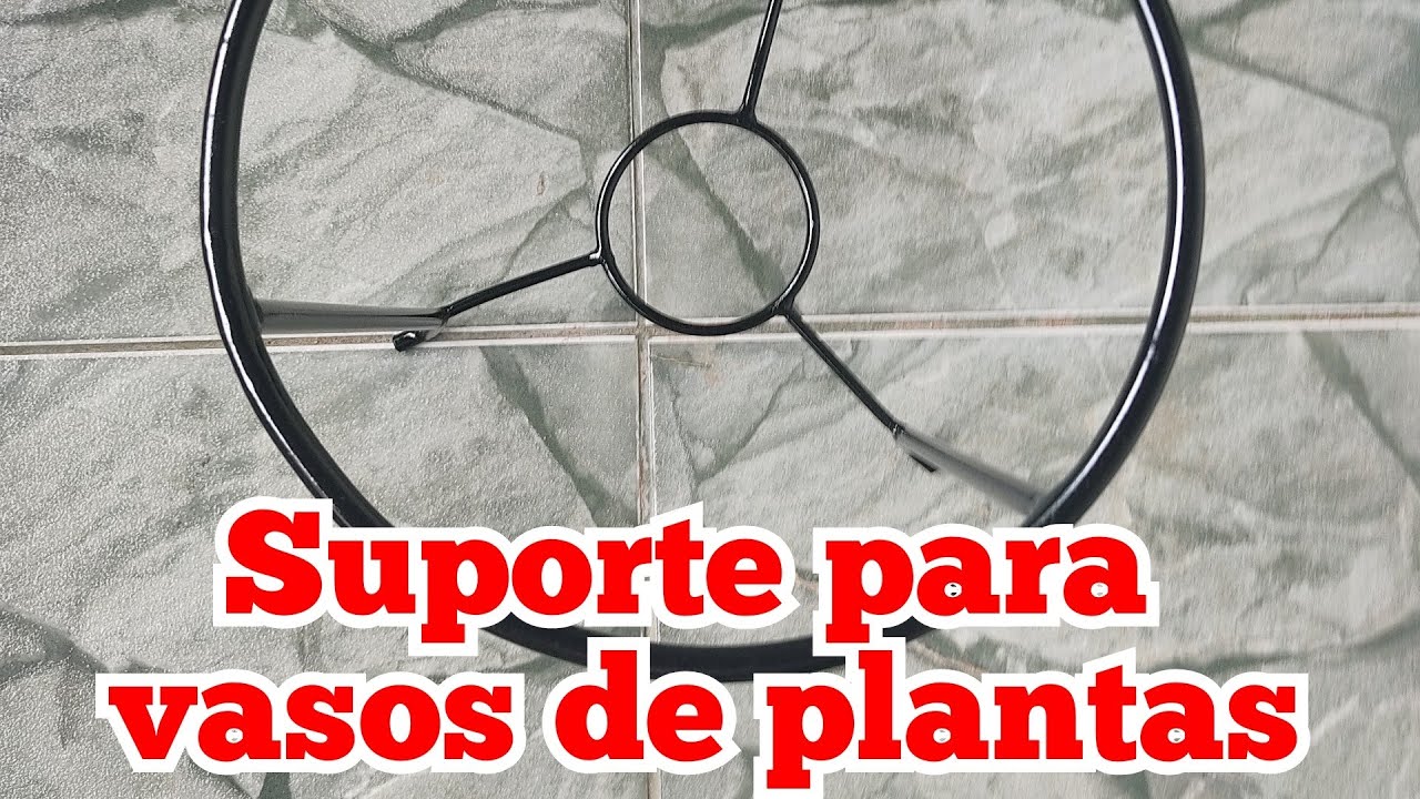 Suporte para vasos de plantas passo a passo