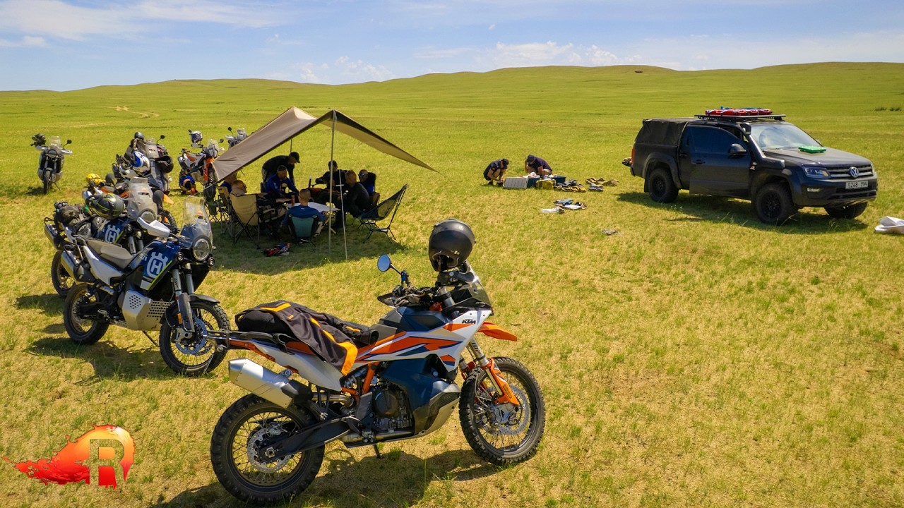 Motorcycling Mongolia | 2 min Tour Highlights w/ RIDE Adventures