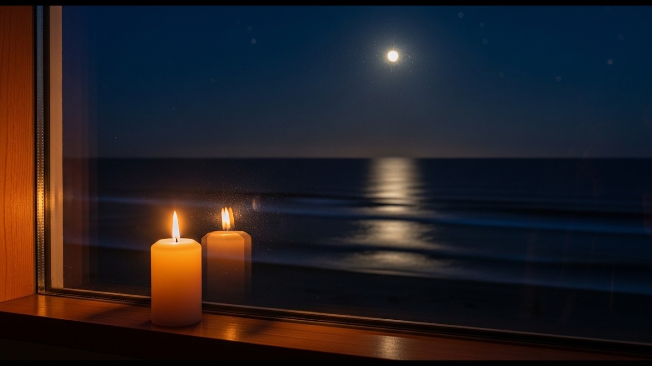Soft Piano & Gentle Waves | Peaceful Night Relaxation Music