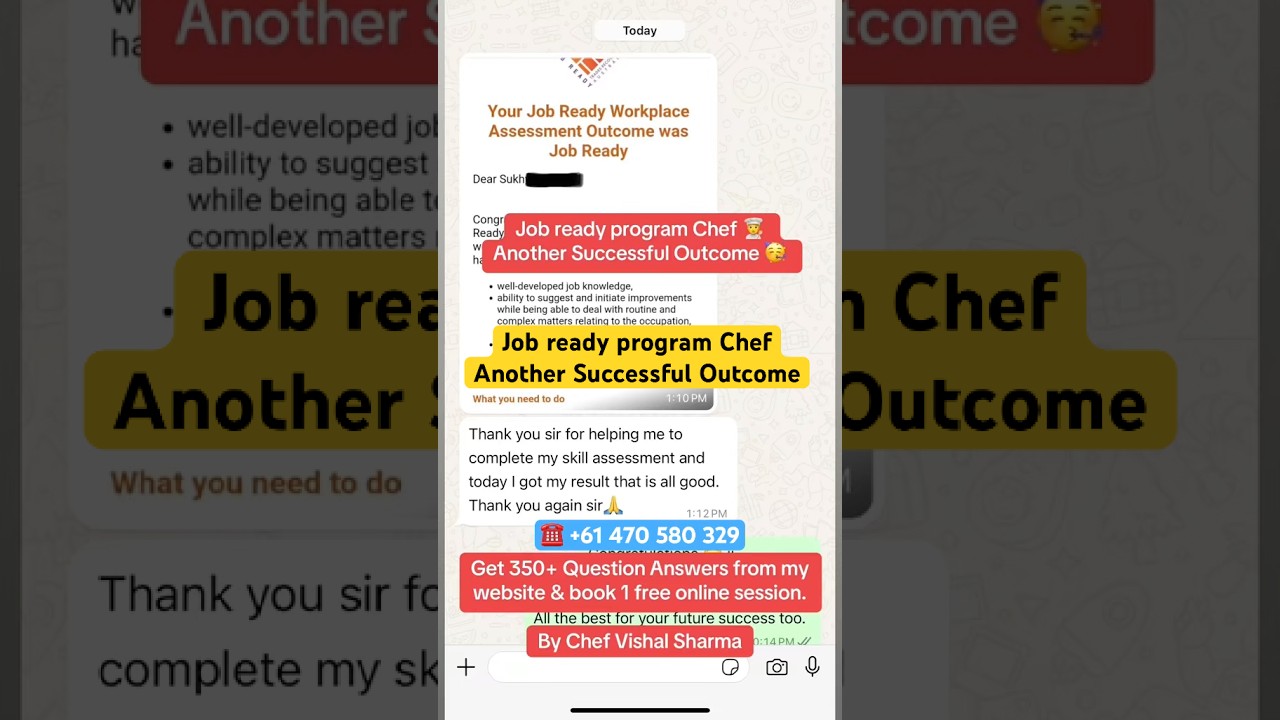 Jrp chef another successful outcome 
