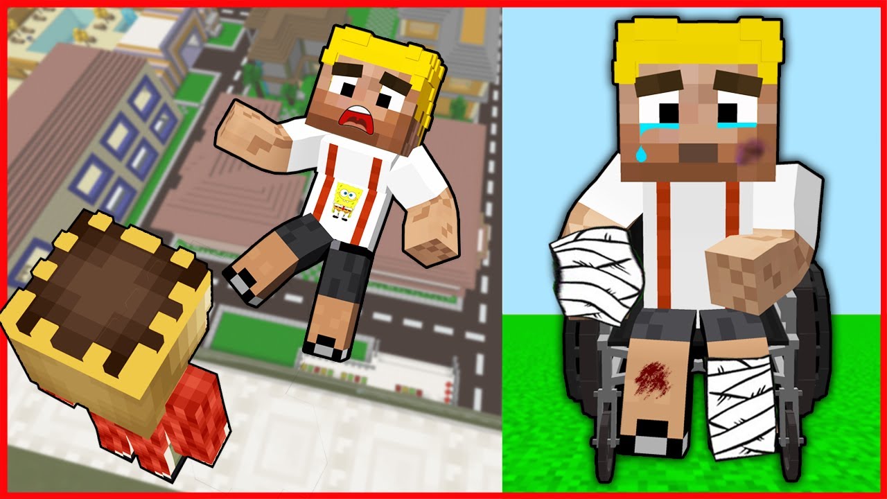 EFEKAN YÜKSEKTEN AŞAĞI DÜŞTÜ, SAKAT KALDI! 😱 - Minecraft ZENGİN FAKİR HAYATI