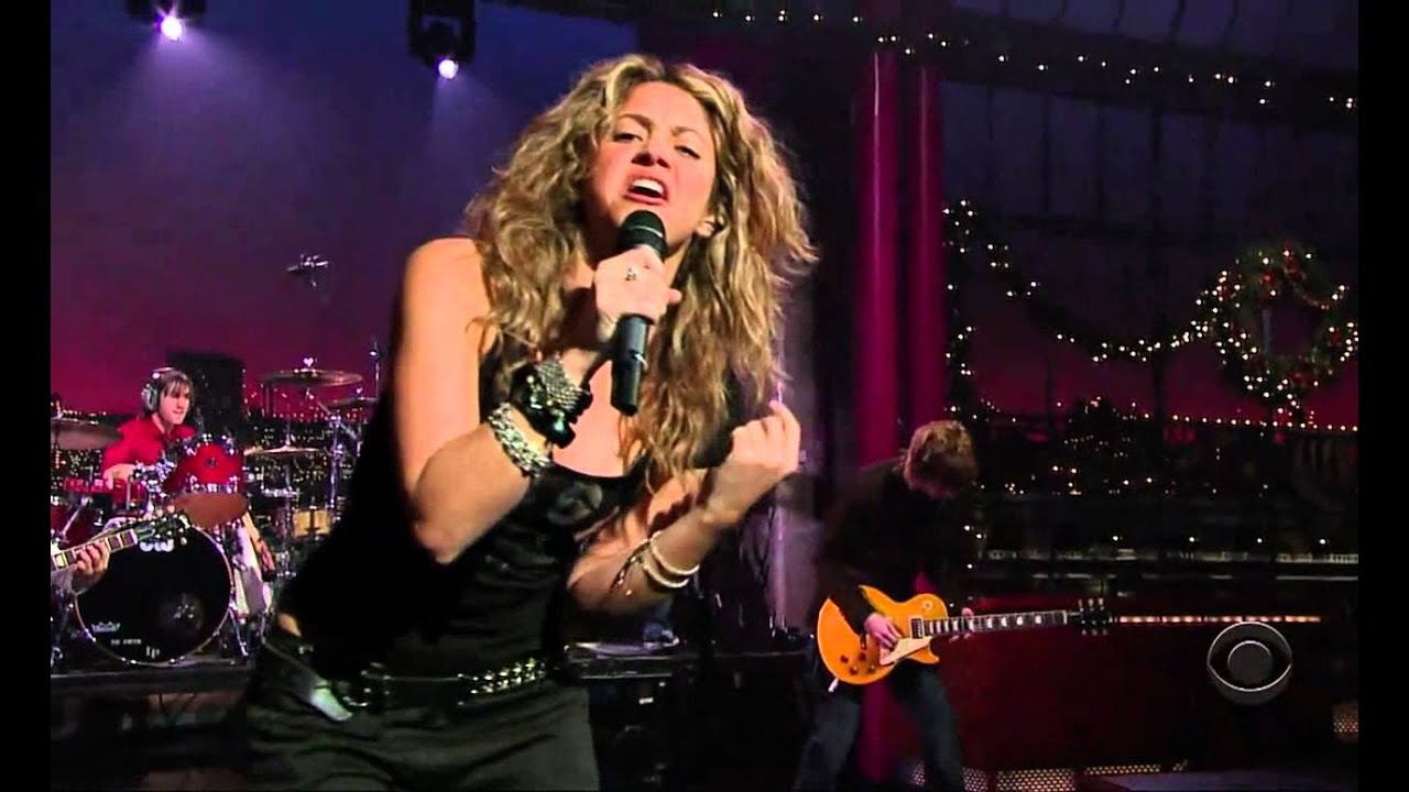 Shakira - Don't  Bother Live (Late Show 2005 on CBS)