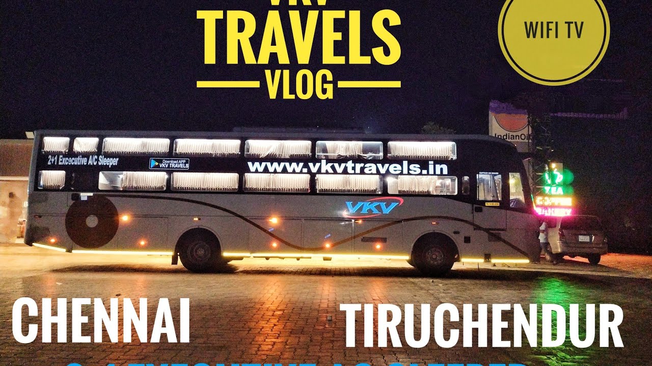 VKV TRAVELS I CHENNAI 🔁 TIRUCHENDUR CABIN VLOG #trending #viralvideo #bus #travel #vlog #tiruchendur