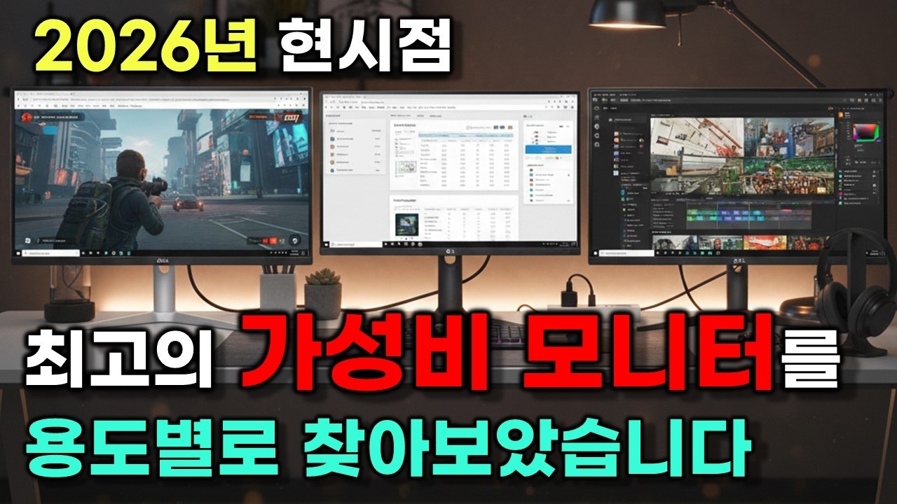 2026년 모니터 27'' vs. 32'' 이젠 이 기능이 반드시 있는 걸로 사세요.