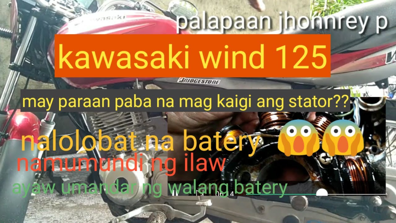 WIND 125 DISKARTING MALUPIT PARA DI NA MAGPALIT NG STATOR nalolobat na batery