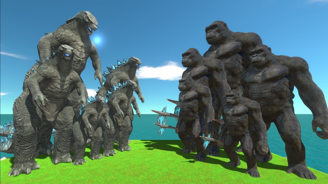 GODZILLA vs KONG | Epic Kaiju Battle Small to Biggest - Animal Revolt Battle Simulator
