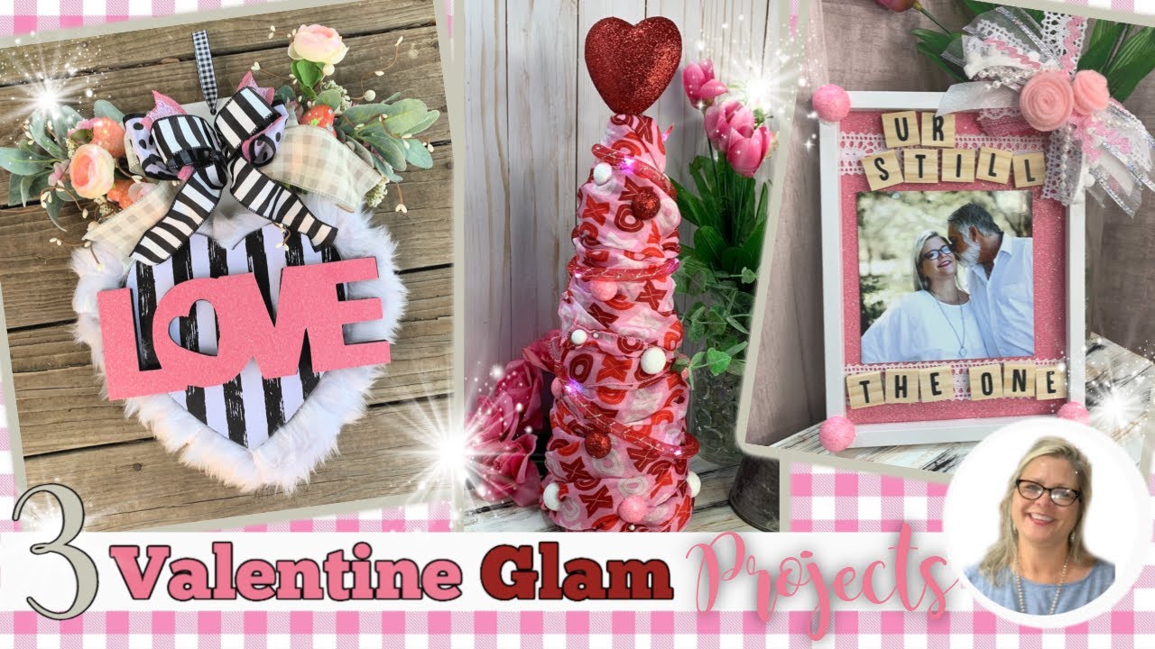 💕🌟DOLLAR TREE Valentine Glam DIYs \ 3 Projects \ 2020 💕🌟