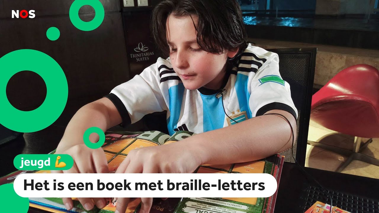 Sebastián is blind en maakt eigen WK-voetbalplaatjesboek