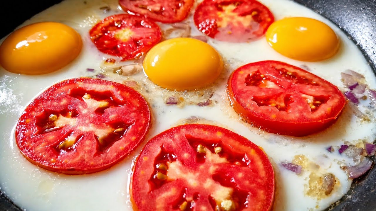 Just 3 Eggs & 1 Tomato|Quick Breakfast in 5 Minutes!