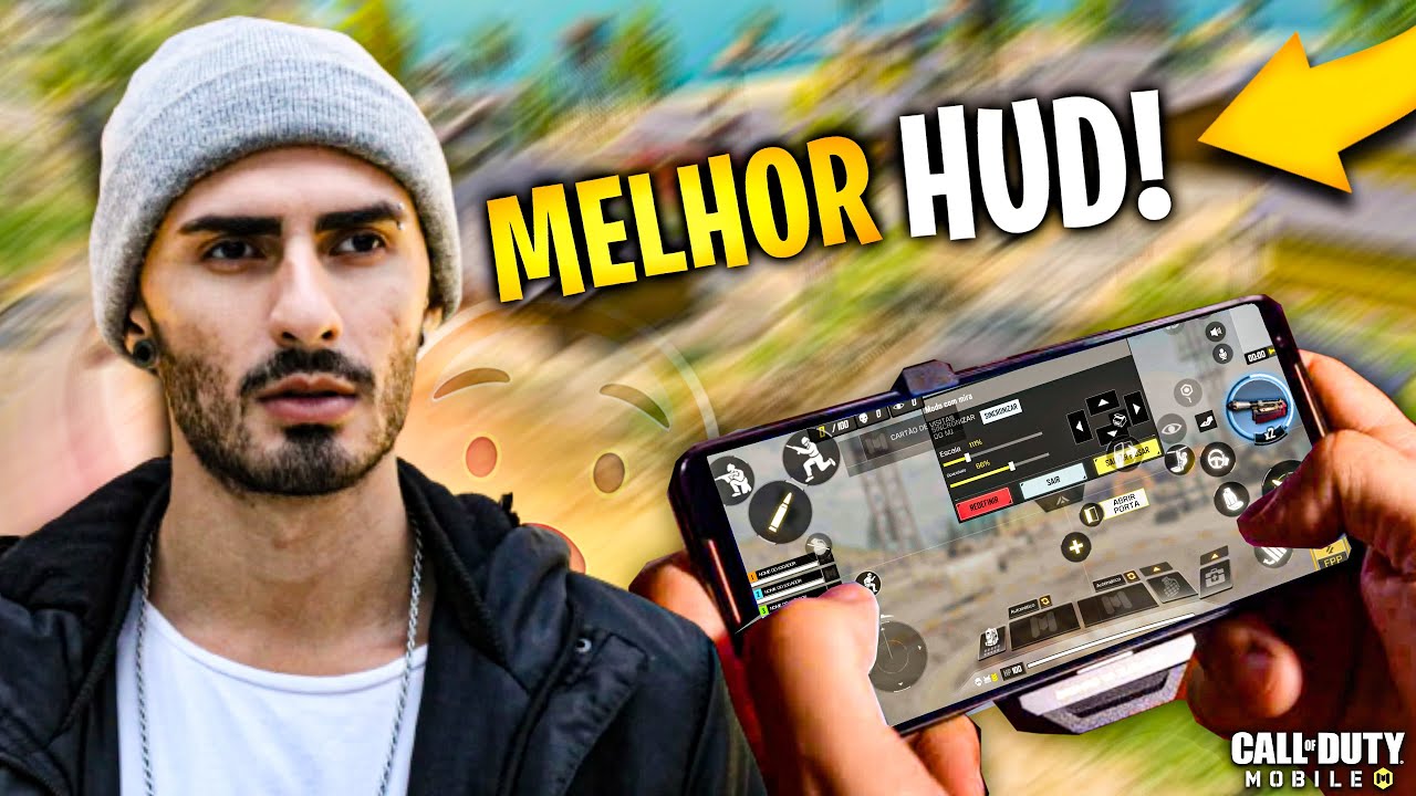 *REVELADO* A MELHOR HUD PRO BATTLE ROYALE DO COD MOBILE! (3 DEDOS)