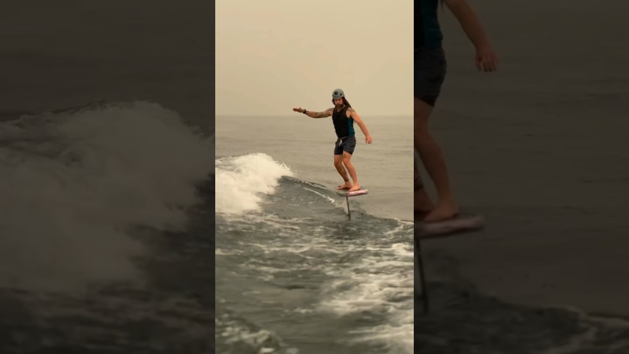 WAKEFOILING IN WILDFIRE SMOKE 👀🔥🌊😮