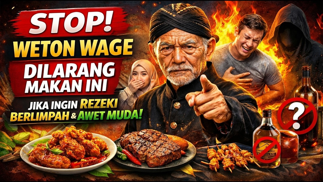 STOP‼️ Weton Wage Dilarang Makan Ini Jika Ingin Rezeki Berlimpah & Awet Muda!