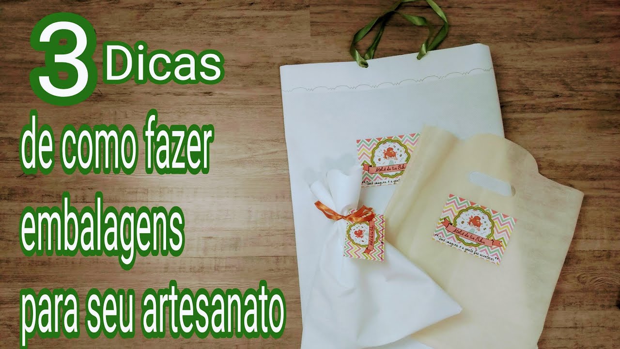 Como Fazer Embalagem Para Seu Artesanato Fácil e Barato