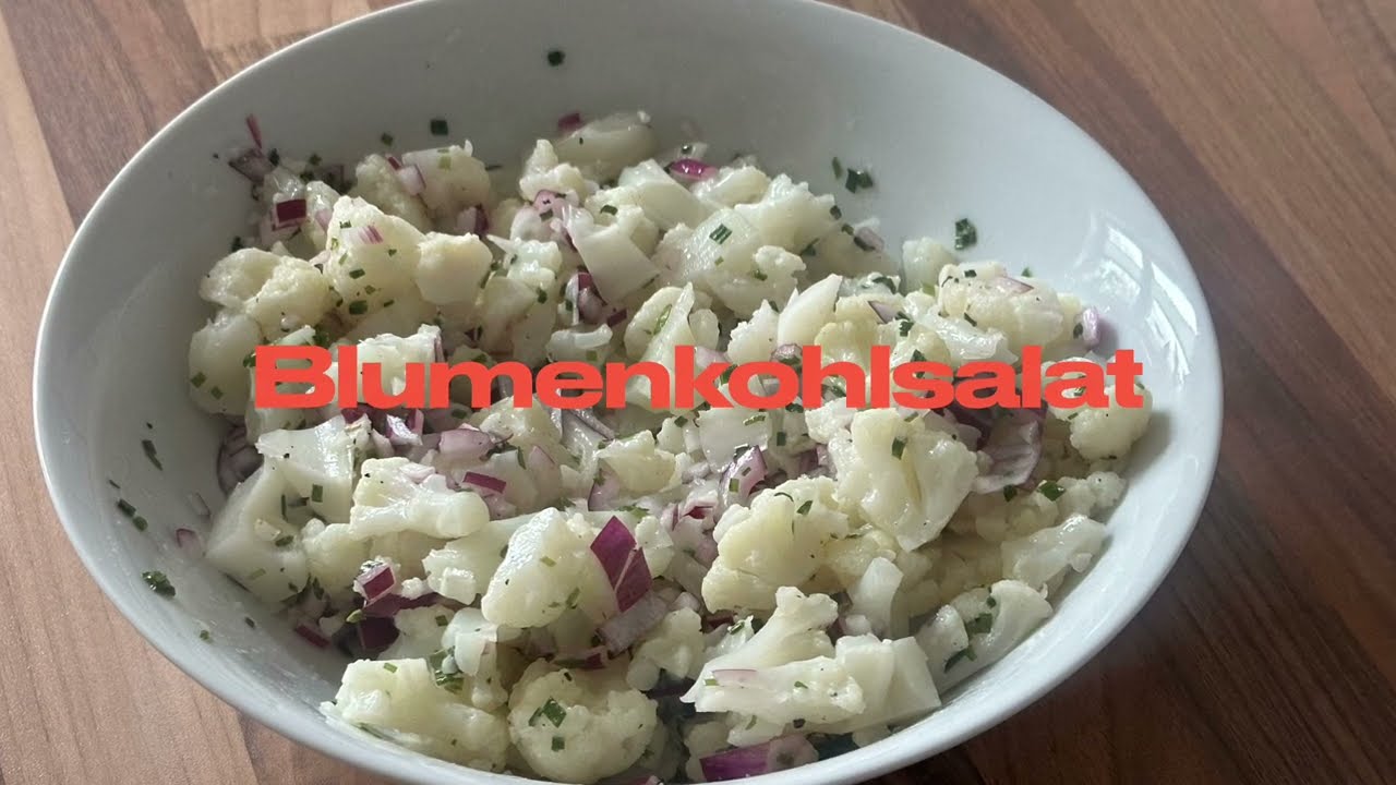 Schneller einfacher Blumenkohlsalat 🌸 sooo lecker 🌸