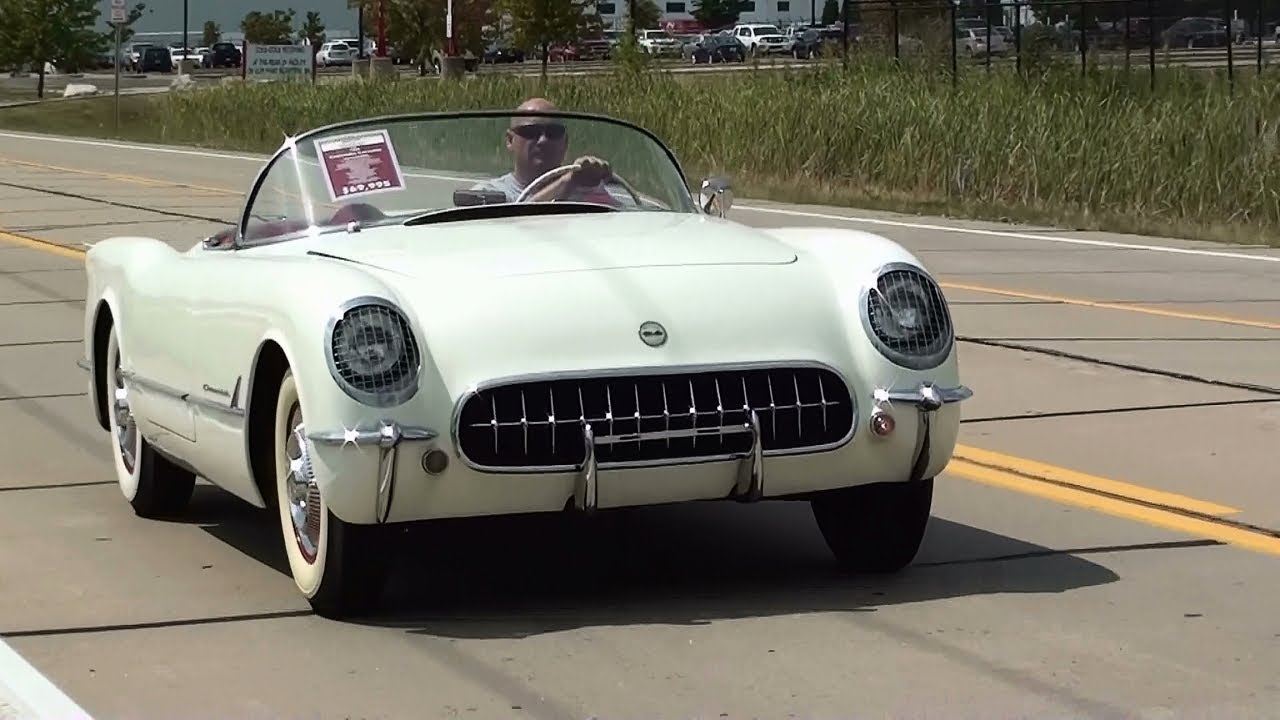 Test Driving 1954 Chevrolet Corvette 235 Blue Flame Six Triple Carbs