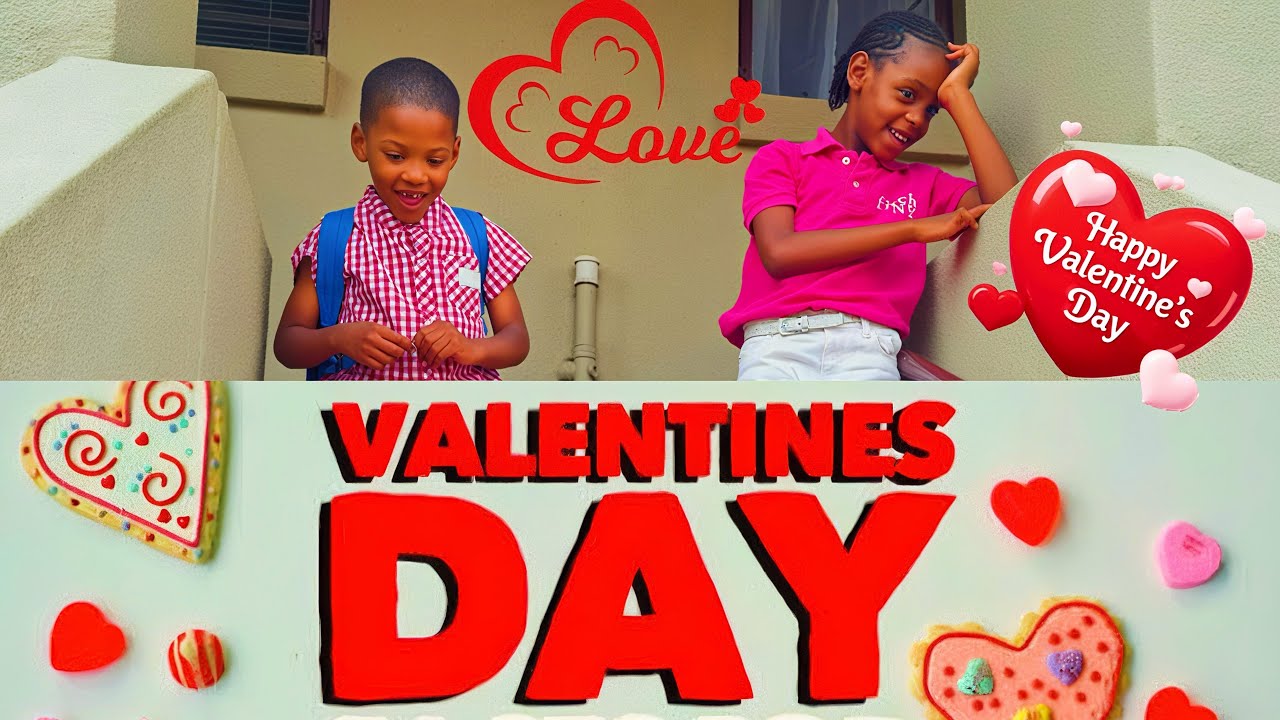 ♦️AZARIAHTV 20 Feb : we had a valentine Celebration at school, and we came back very dirty 