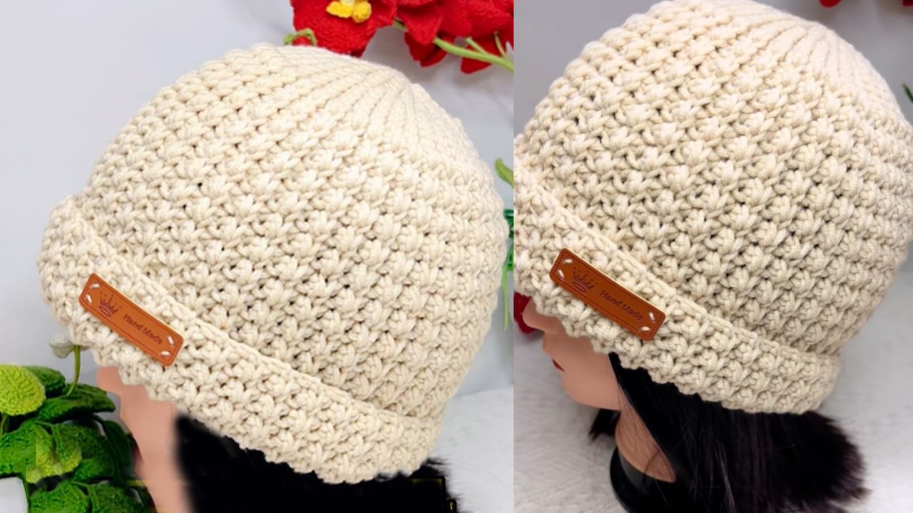 Easy Crochet Bobble Stitch Beanie | Beginner-Friendly Winter Hat Tutorial