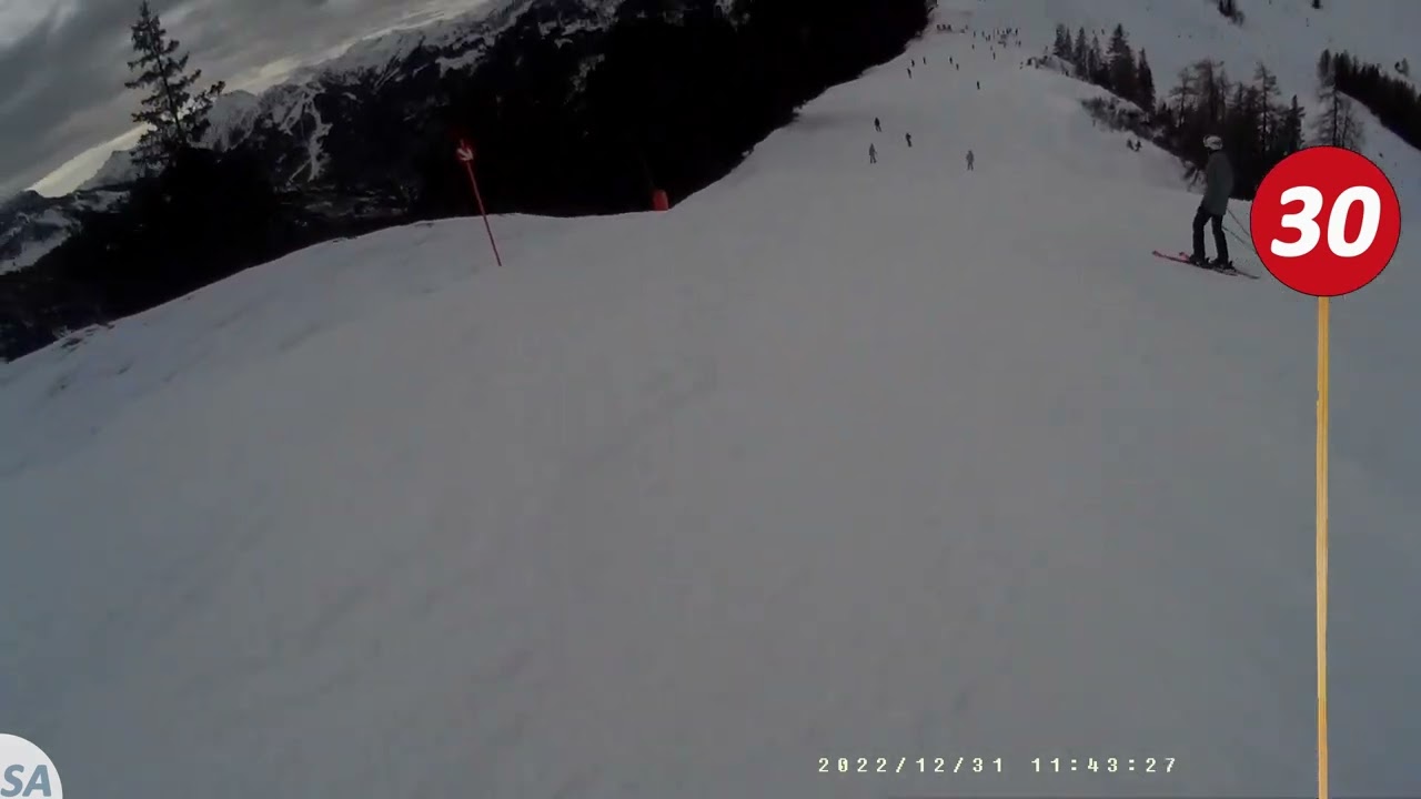St. Johann - Alpendorf - Piste 30 (rot): Sonntagskogel