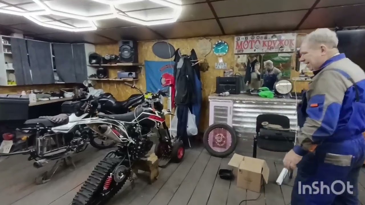 Первый выезд сноубайка!