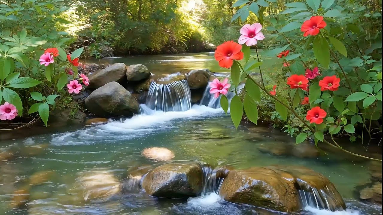 Tranquil Paradise River From Heaven Flowing Slowly to Quiet Thoughts and Guide You Into Deep Rest
