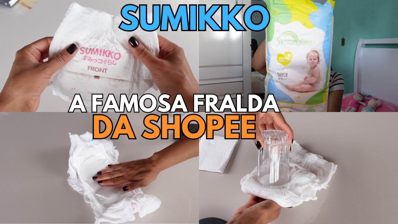 FRALDA SUMIKKO BARATINHA DA SHOPEE | Assista o vídeo antes de comprar!
