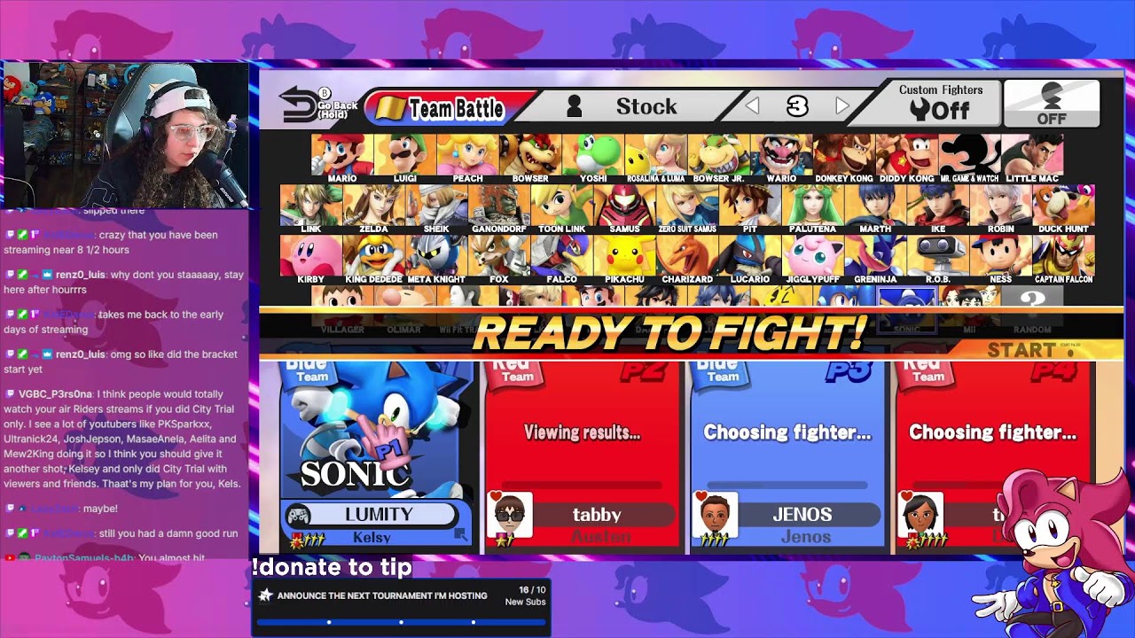BRACKET RUN Day 1/3: Smash 4 3DS (5PM ET) + Wii U Dubs w/ Jenos (8PM) !bracket !donate to Support~