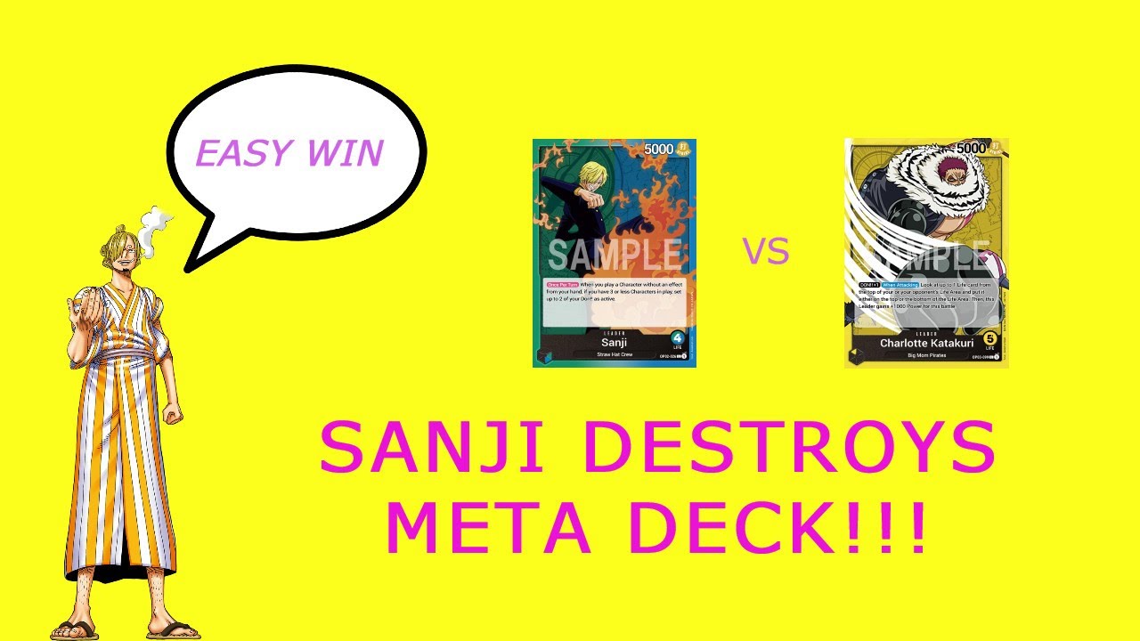 OK I FOUND THE BEST SANJI DECK IN ONE PIECE CARD GAME