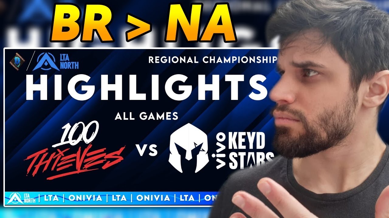 MELHORES MOMENTOS DE VIVO KEYD VS 100 THIEVES - SOBE NO REACT
