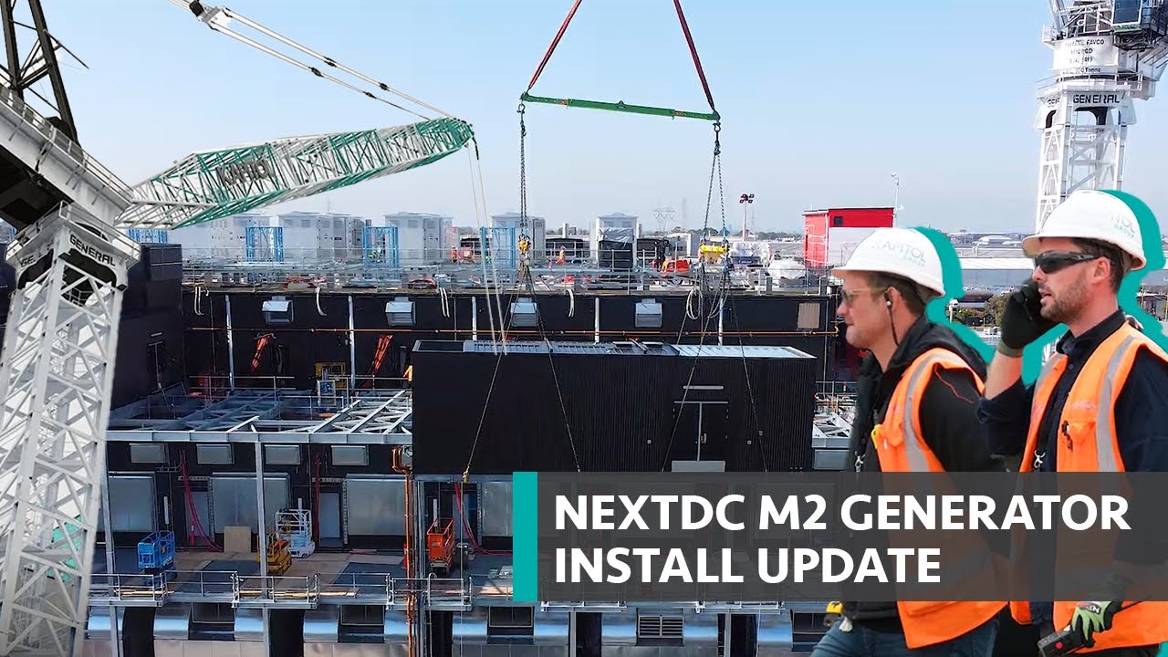 Generators and EFC Installation | NEXTDC M2 Data Centre