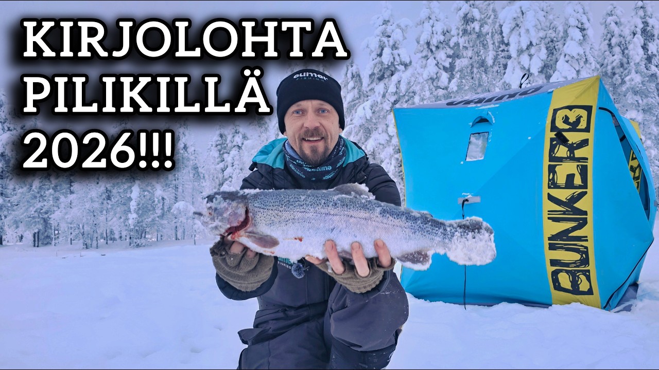 Kirjolohen kalastusta salaisella kalapaikalla!