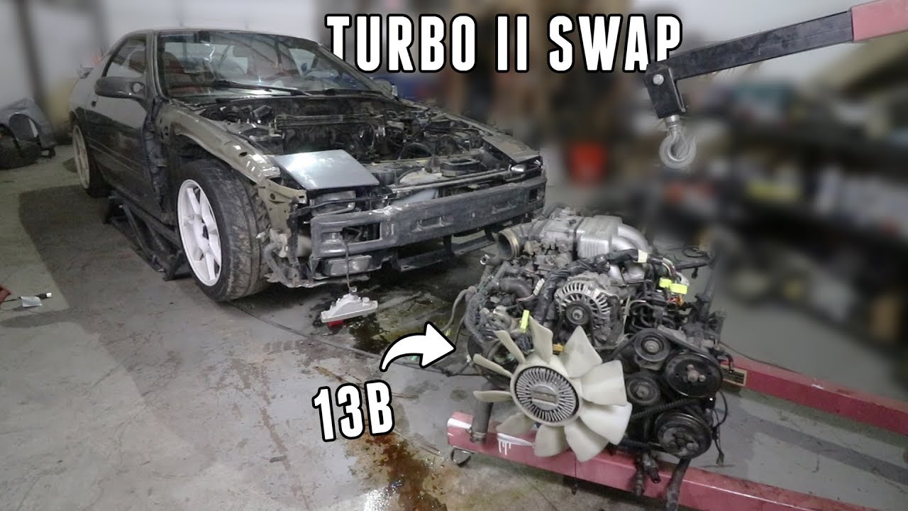 NA 13B Is Out of the RX7! - Turbo II Swap (Part 2)